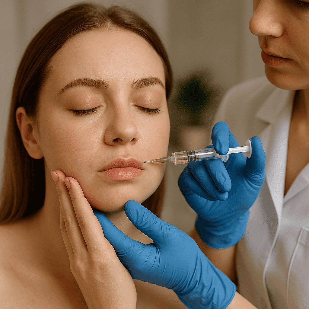 تزریق آنزیم هیالورونیداز به لب برای حذف فیلر